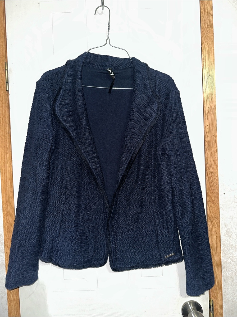 Marc New York Navy Knit Open Cardigan